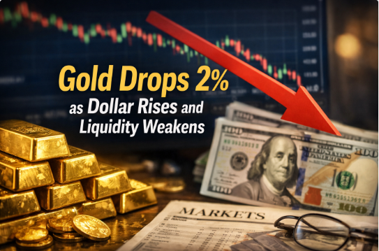 الذهب يهبط 2% مع صعود الدولار وتراجع السيولة